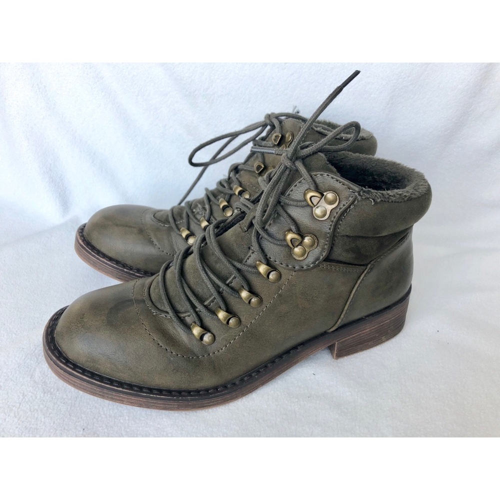 Sugar Warm Lace Up Ankle Boots